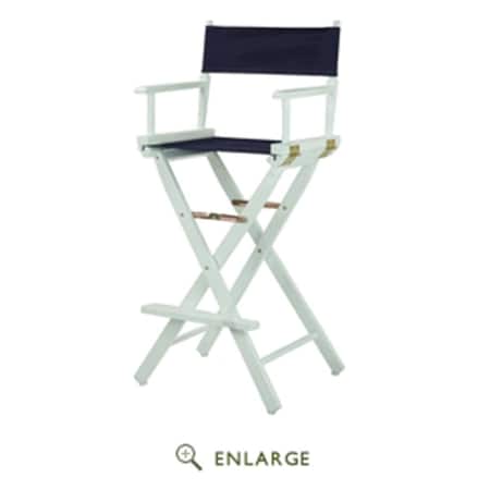 Betterbeds 230-05-021-10 30 in. Directors Chair Honey Oak Frame with Navy Blue Canvas BE4269200
